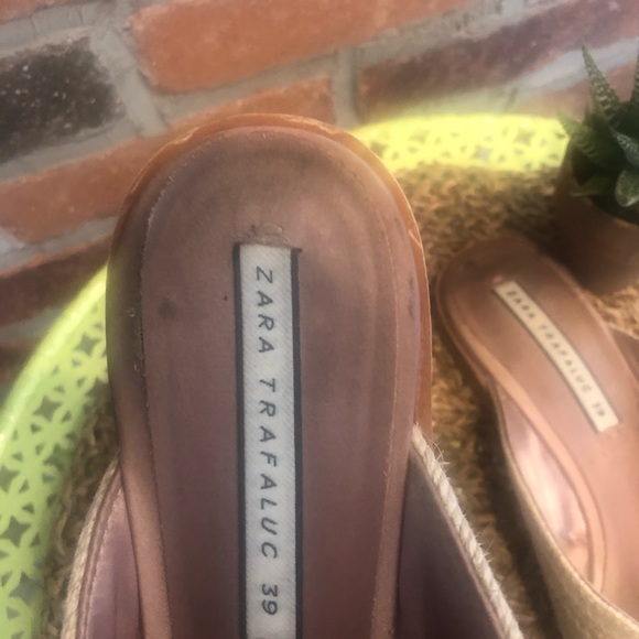 ZARA STRAW POINT MULES - Picture 6 of 9